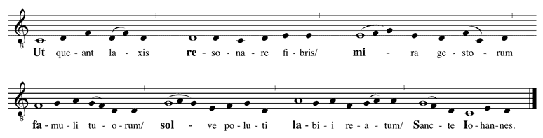 Johannes-Hymnus Ut queant laxis