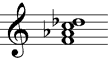 Mollsubdominant-Quintsextakkord mit kleiner Sexte